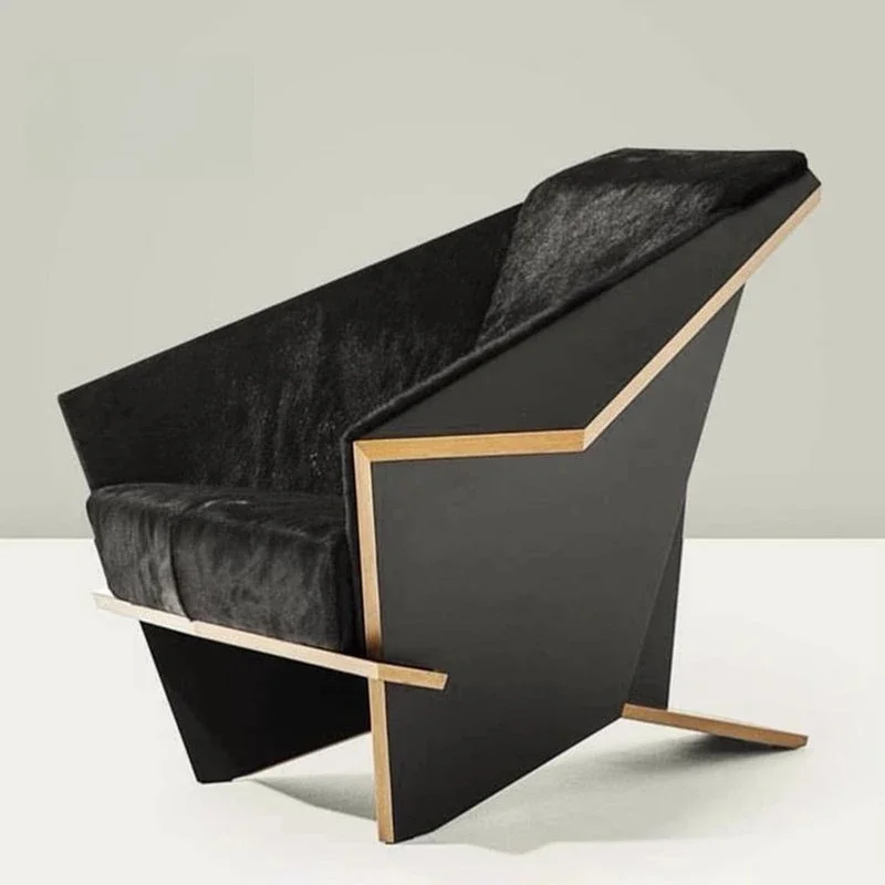 Italian design special-shaped origami chair armchair model room villa hotel creative living room leisure chair