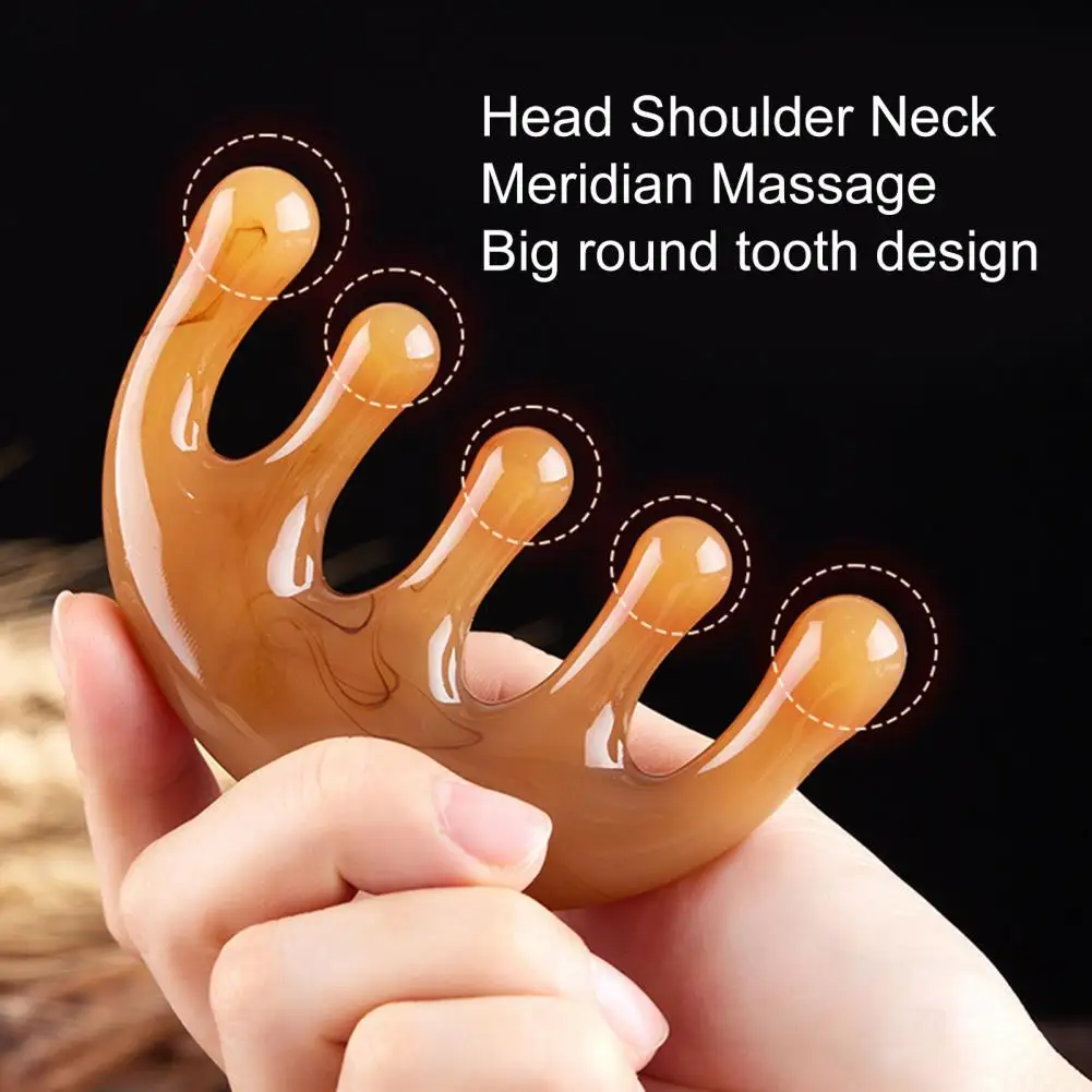 Useful Massage Scraper Board Healthy Scraping Board Compact Head Meridians Massage Tool  Relaxing Muscles