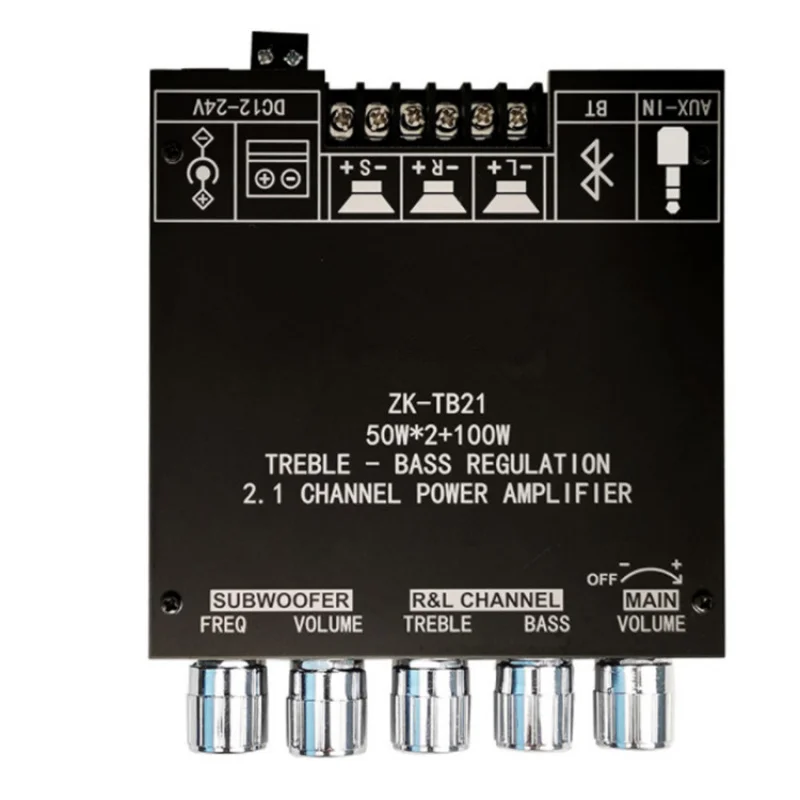 

2.1Channel Wireless Digital Power Amplification Module High and Low Tone Super Dynamic Bass Boost High PowerZK-TB21