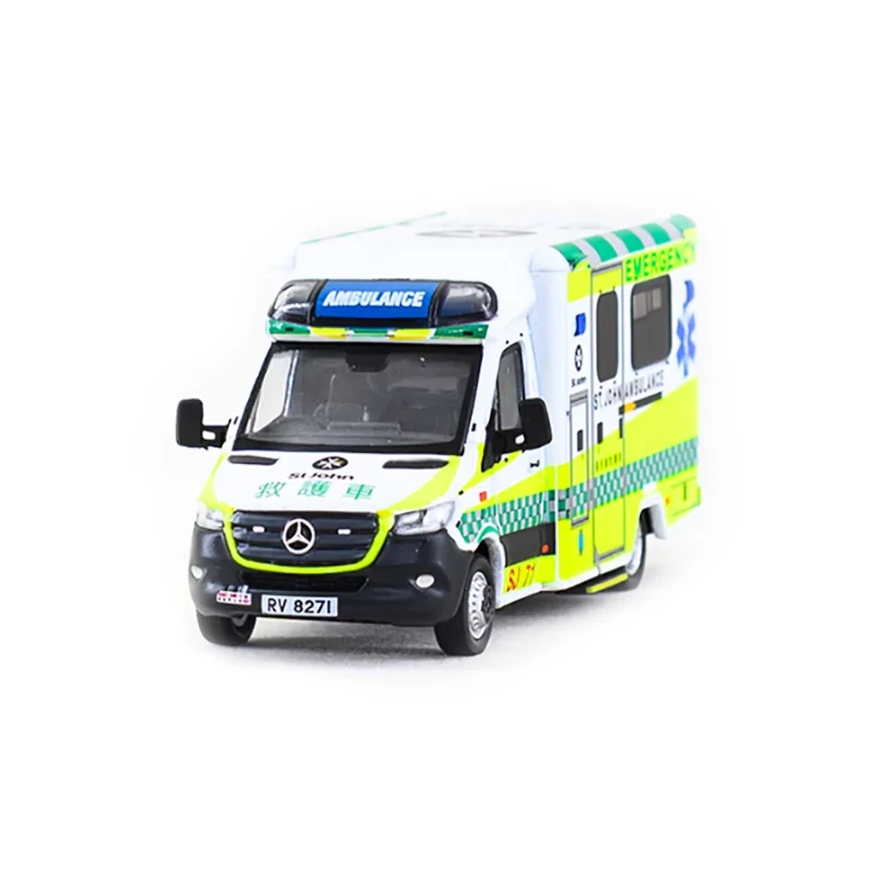 

Diecast 1:76 Scale Alloy Sprinter W907 Ambulance Car Model Finished Product Simulation Toy Collection Gift Static Display