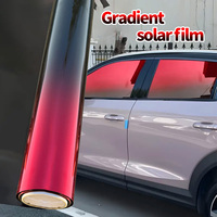 1PC Gradient Window Tint Film Heat-Resistant Anti-Explosive Peel And Stick Solar Film for Car & Home Automotive Privacy Window F