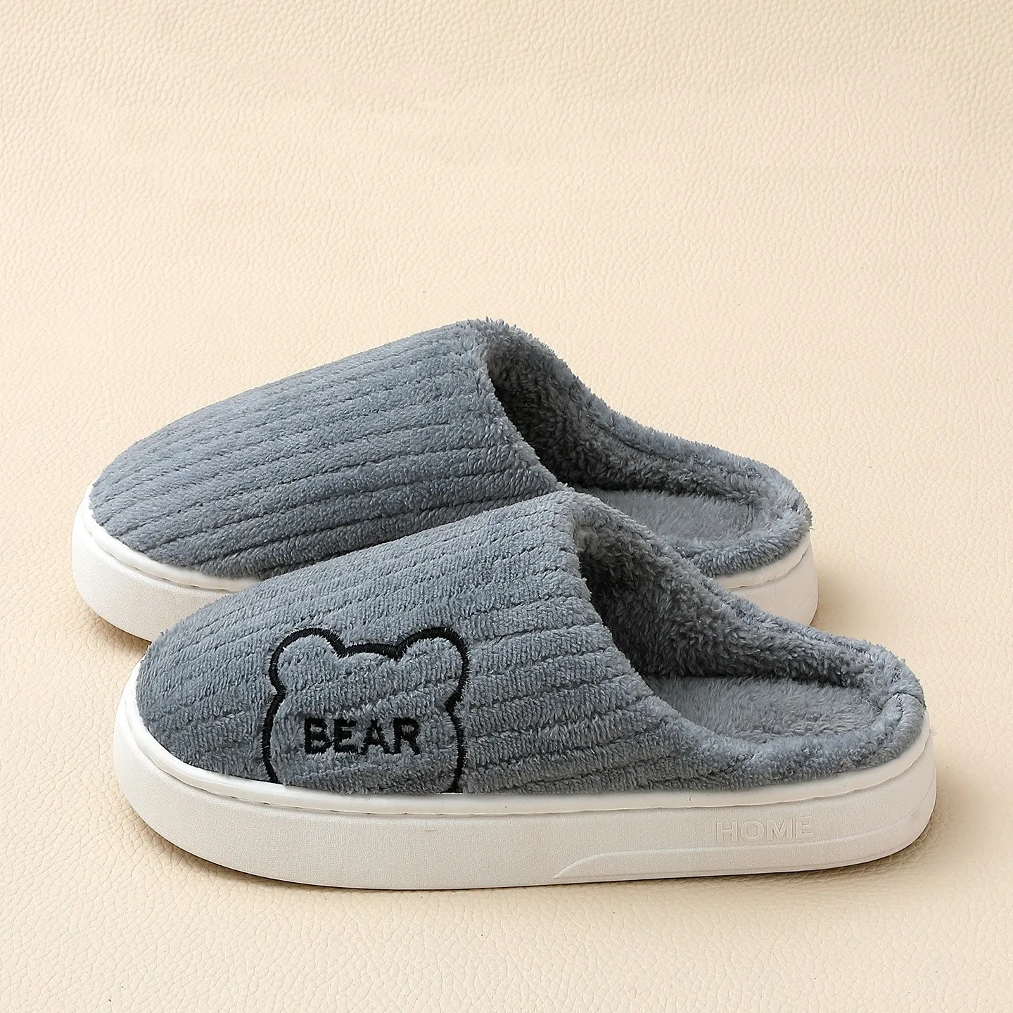 الشتاء النساء نعال من القطن شبشب رجالي الكرتون المنزل الشرائح داخلي المضادة للانزلاق أحذية مريحة سميكة وحيد الأزواج الشقق الدافئة