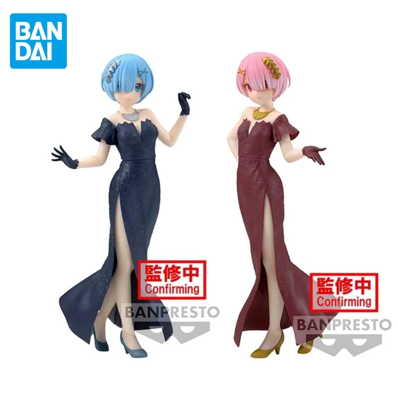 

BANDAI Original Re:Life In A Different World From Zero Ram Rem GLITTER&GLAMOURS Anime Action Figures Toys For Boys Girls Gift