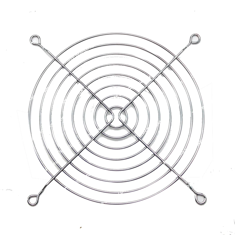 4/5/6/7/8/9/12/14 سنتيمتر مروحة التدفق المحوري مروحة التبريد شبكة حماية معدنية غطاء الأسلاك الشائكة الغطاء الواقي #5