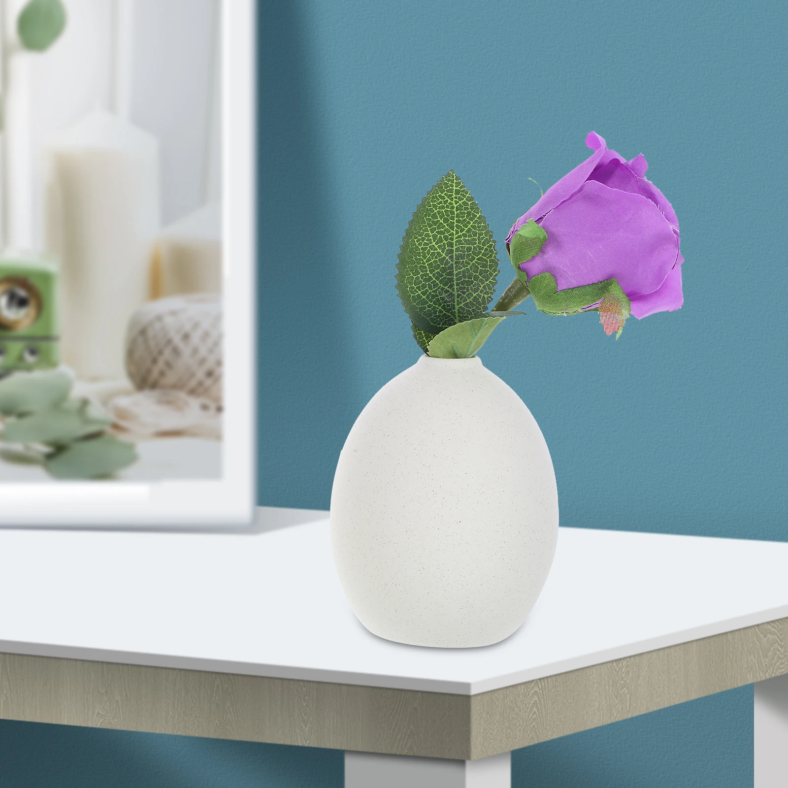 

4Pcs Ceramic Vase Set Minimalist Nordic Style Creative Art Vase Home Decor Dried Flower Container Easy to Use Dried Flower Pot