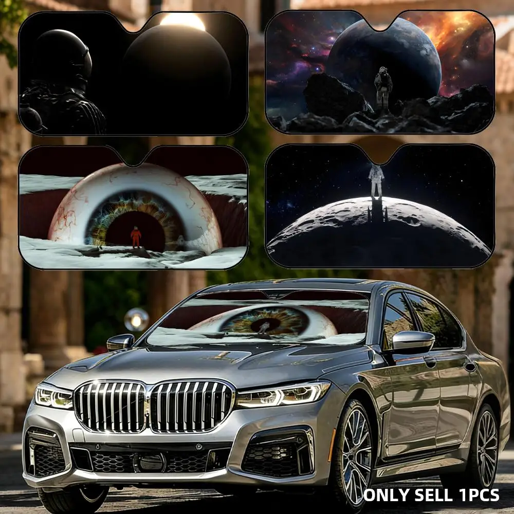 

Солнцезащитный козырек для автомобиля Astronaut, складной, универсальный, для лобового стекла, защита от УФ-излучения, многоразовый, теплоизоляционный, складной чехол