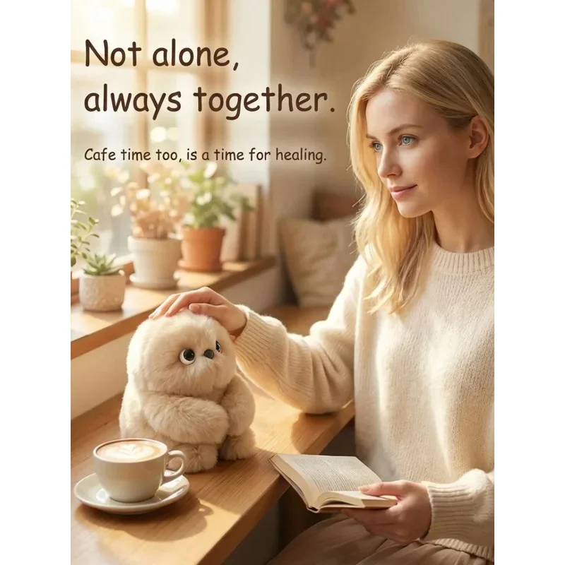 Juguete de Peluche Interactivo de Búho Robot, Muñeco Inteligente con Chat de Voz, Lindo Animal de Peluche Electrónico para Niños y Adultos, Decoración de Cumpleaños