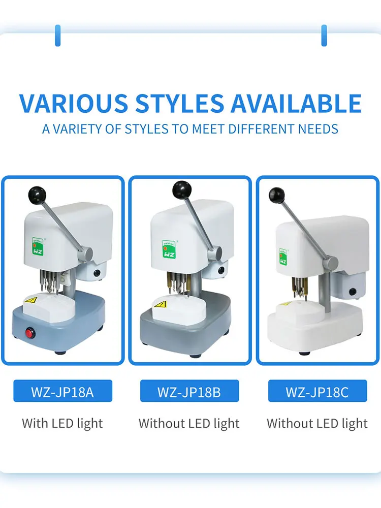 WZ-JP18 Pattern Drilling Machine High Quality Ophthalmic Instruments Three-hole Driller Optical Lens Drilling Machine