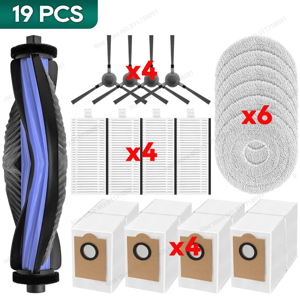 Kompatibel für Lefant M3 / M3 MAX / M3L Zubehör Hauptbürste Filter Mopp Tuch Staubbeutel Ersatzteile