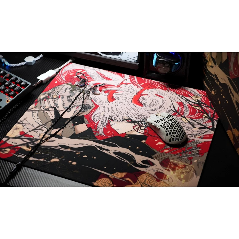 

AbyssGaming Mouse Pad Smooth E-sports Anime Deskmat Customized Mid Hardness Ultra Fast Speed Mousepad Game Desk Accessories