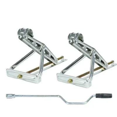 Electric C-Style Heavy-Duty Stabilizer Jack Stand for RV & Caravan Trailers Steel Power Drive for Towing