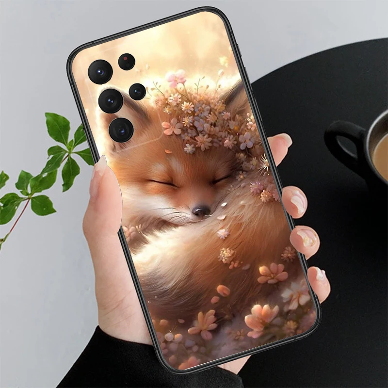 

Phone Case For Samsung A55 A16 A56 A36 A35 A15 A53 A54 A33 A34 A25 A05S A52 A52S A14 A26 A71 Cute Fox