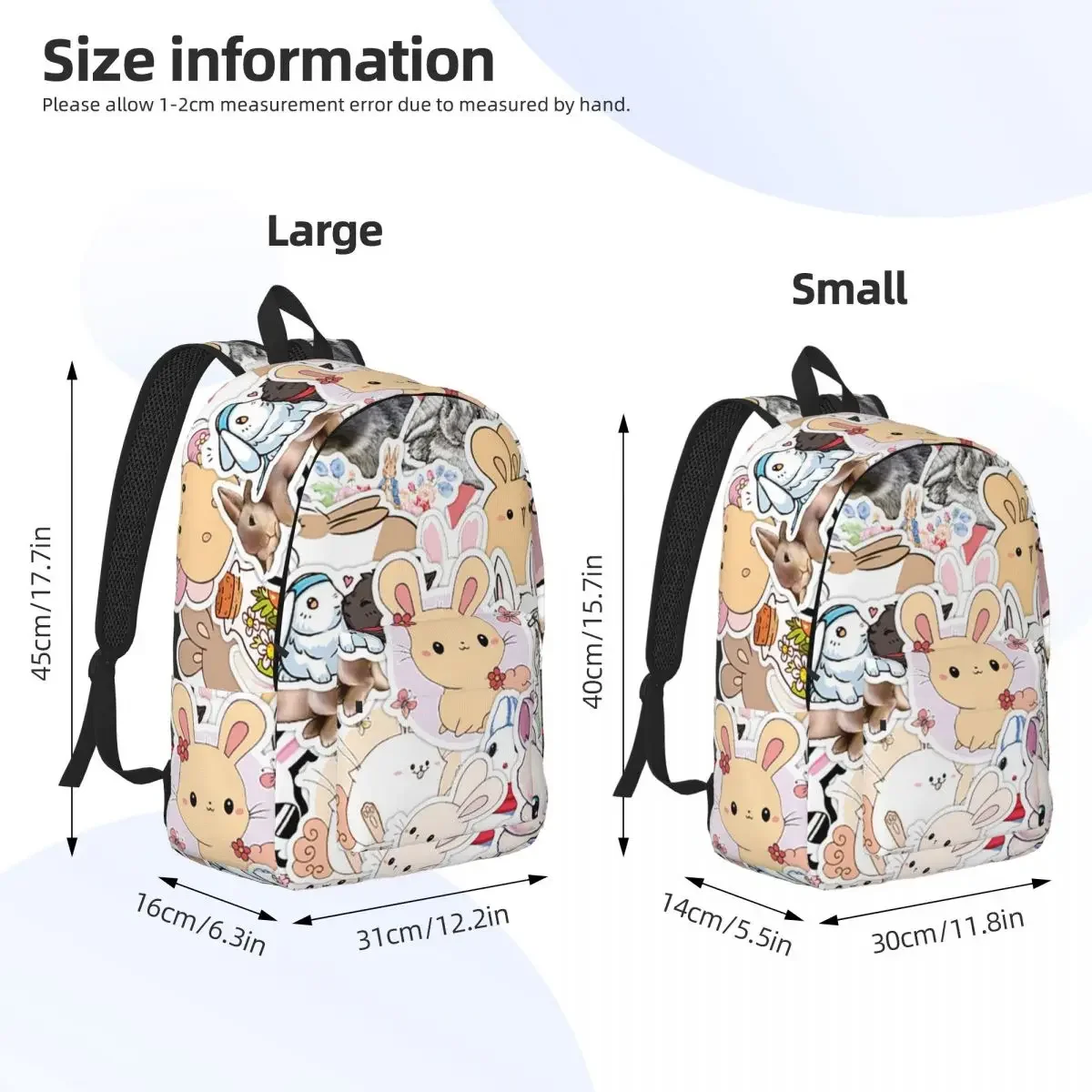 Niedlichen Tier Kaninchen Rucksack für Kindergarten Grundschule Schüler Cartoon Säugetier Bücher tasche Junge Mädchen Kinder Tages rucksack Reisen