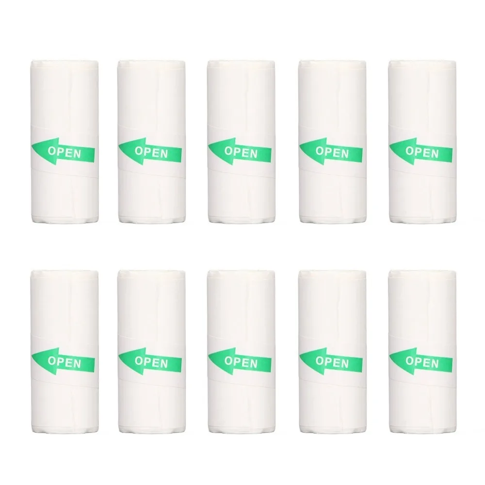 10 pcs , 20 pcs Water Tough Thermal Sticker Paper Oil Tough Transparent Surface 57X25Mm Printer Paper 57X25Mm Dimension