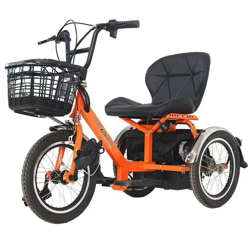Electric vehicles pedal dual-purpose tricycles, elderly power scooters, disabled elderly people pedal on light power bicycles