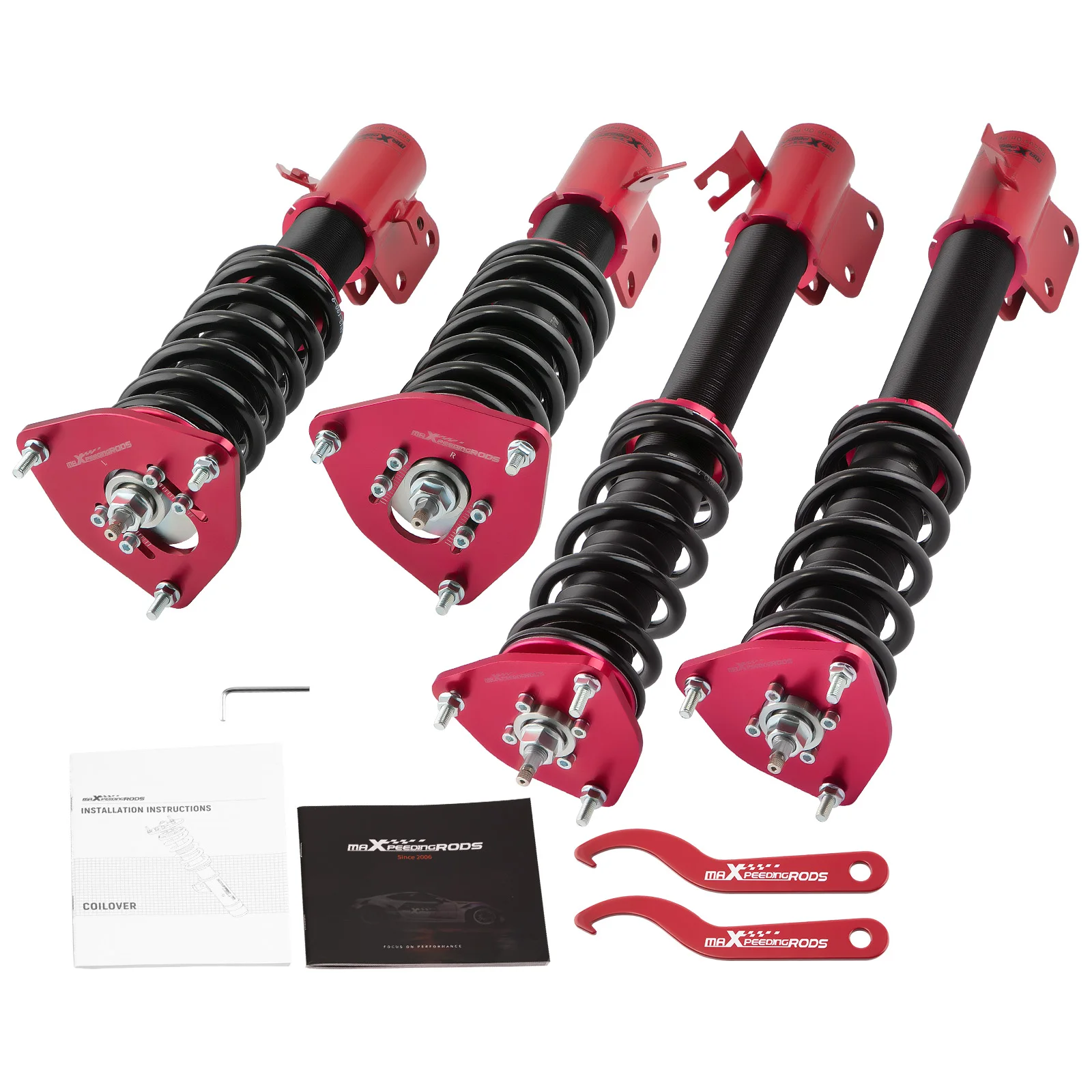 Adjustable Damper Height Coilover Set For Subaru Impreza WRX STI GDB GDA GG 2000 Shock Absorber Coil Spring Strut Front Rear