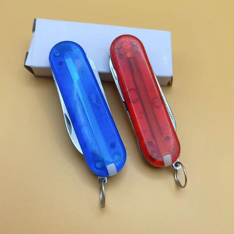 2 Pack Multicolor Mini Folding Multi Tool Portable Compact Outdoor Survival Emergency Utility Tool for Daily Box Opening