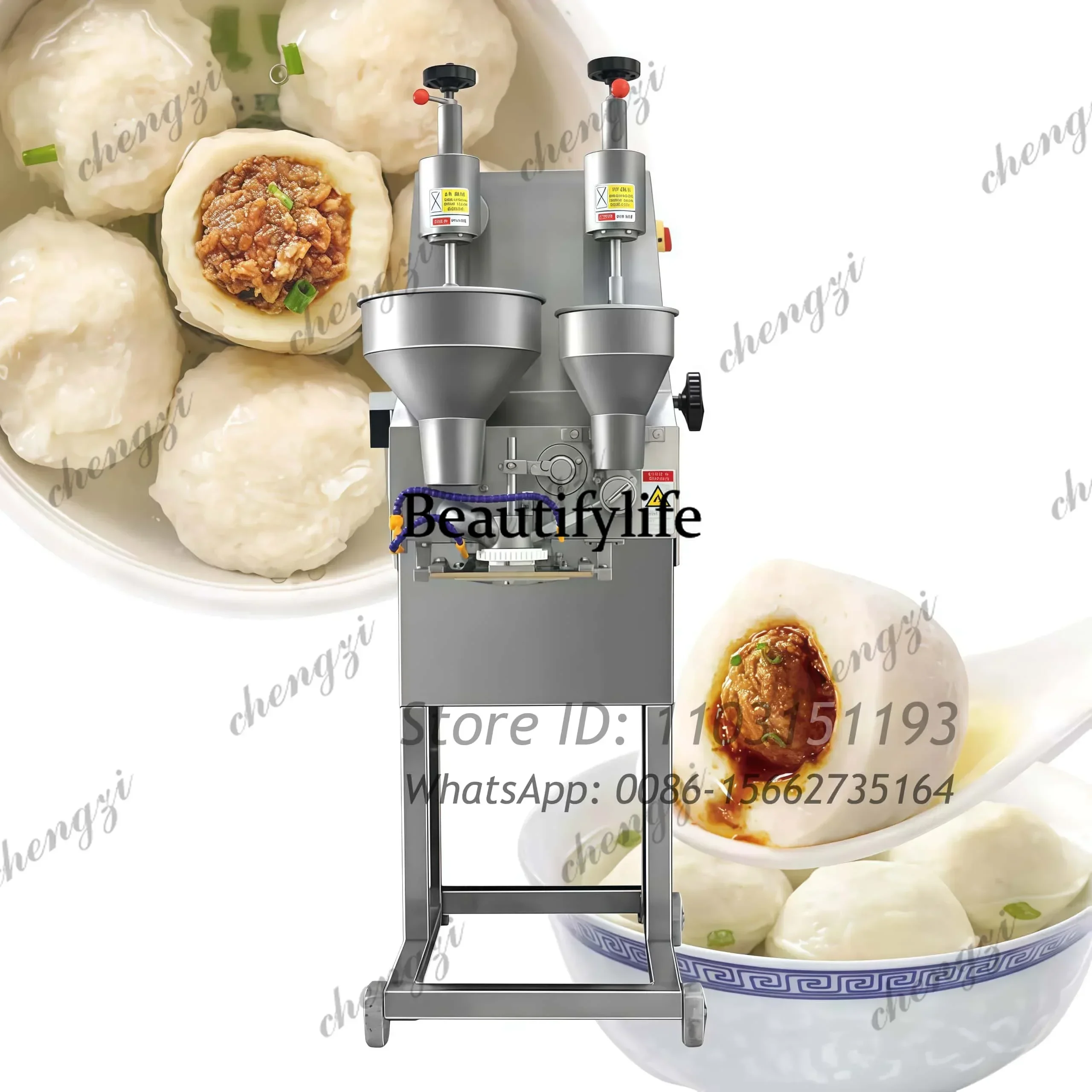 Automatic Chicken Stuffed Meatball Forming Machine Beef Fish Meat Vegetable Ball Maker Fish Ball Machine Meatball Making Machine