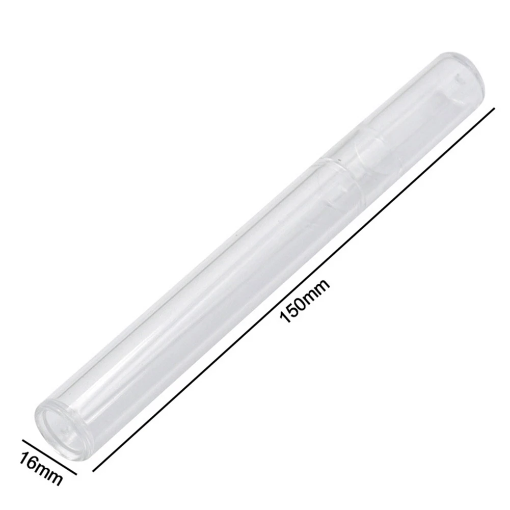 5pcs Tweezers Storage Case 15cm PC Plastic Cylinder Pen Box Acrylic Tweezer Storage Case Tools Replacement Accessories