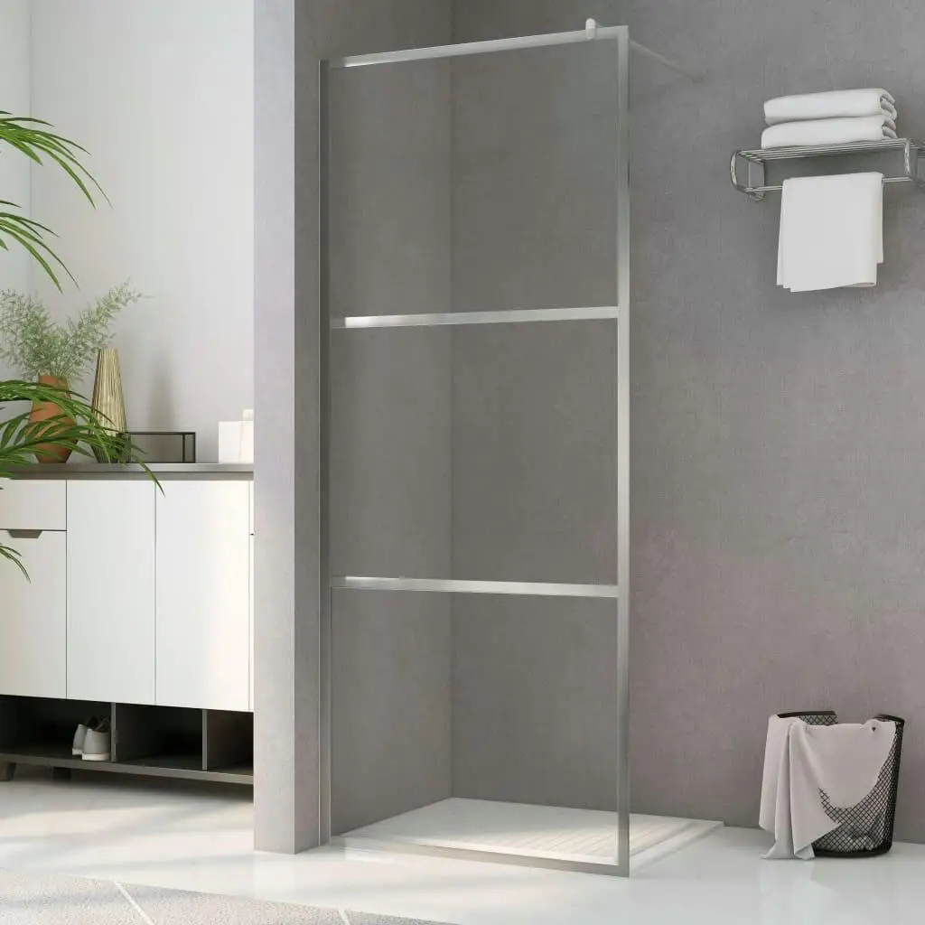 

Clear ESG Glass Walk-in Shower Wall 39.4x76.8 Inches – Elegant & Durable Bathroom Upgrade