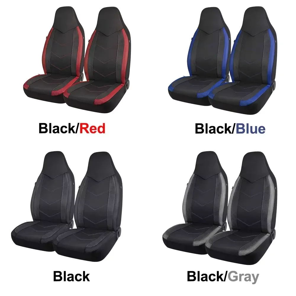 High Back Air Mesh Fabric Car Seat Covers Sporty Design Airbag Compatible Fit For Most Car Suv Truck Van Seat Cushion view 2