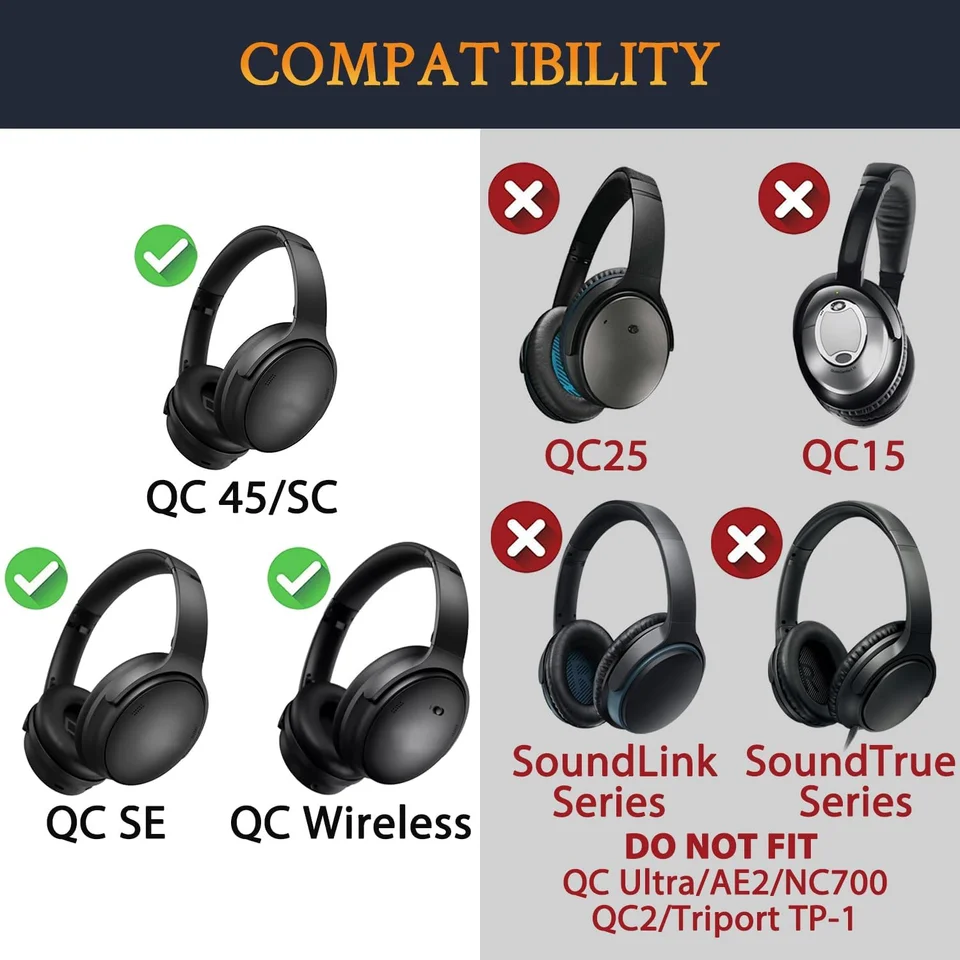 KUTOU交換用イヤーパッド BOSE QC45 QuietComfort 45 QuietComfort SE