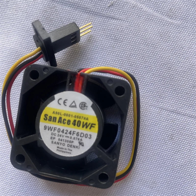 9WF0424F6D03 40x20mm DC24V IP68 Waterproof Industrial Axial Fan 3 Wire High Speed Cooling Fan For Servo Inverter