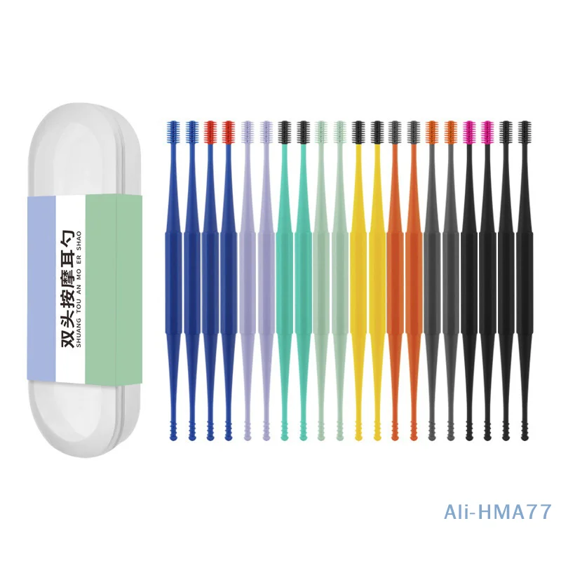 

Инструмент для чистки ушей, двухсторонняя силиконовая ложка для ушей, многоразовый ушной инструмент для чистки, Портативный ушной инструмент для чистки ушей