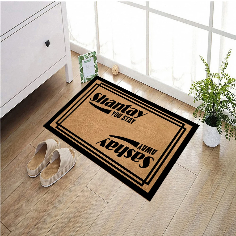 Shantay You Stay,Sashay Away Entrance Doormat, Anti-slip Rubber Floor Mats, Ins Style Porch Rug,Entryway Door Mat, Kitchen Mat