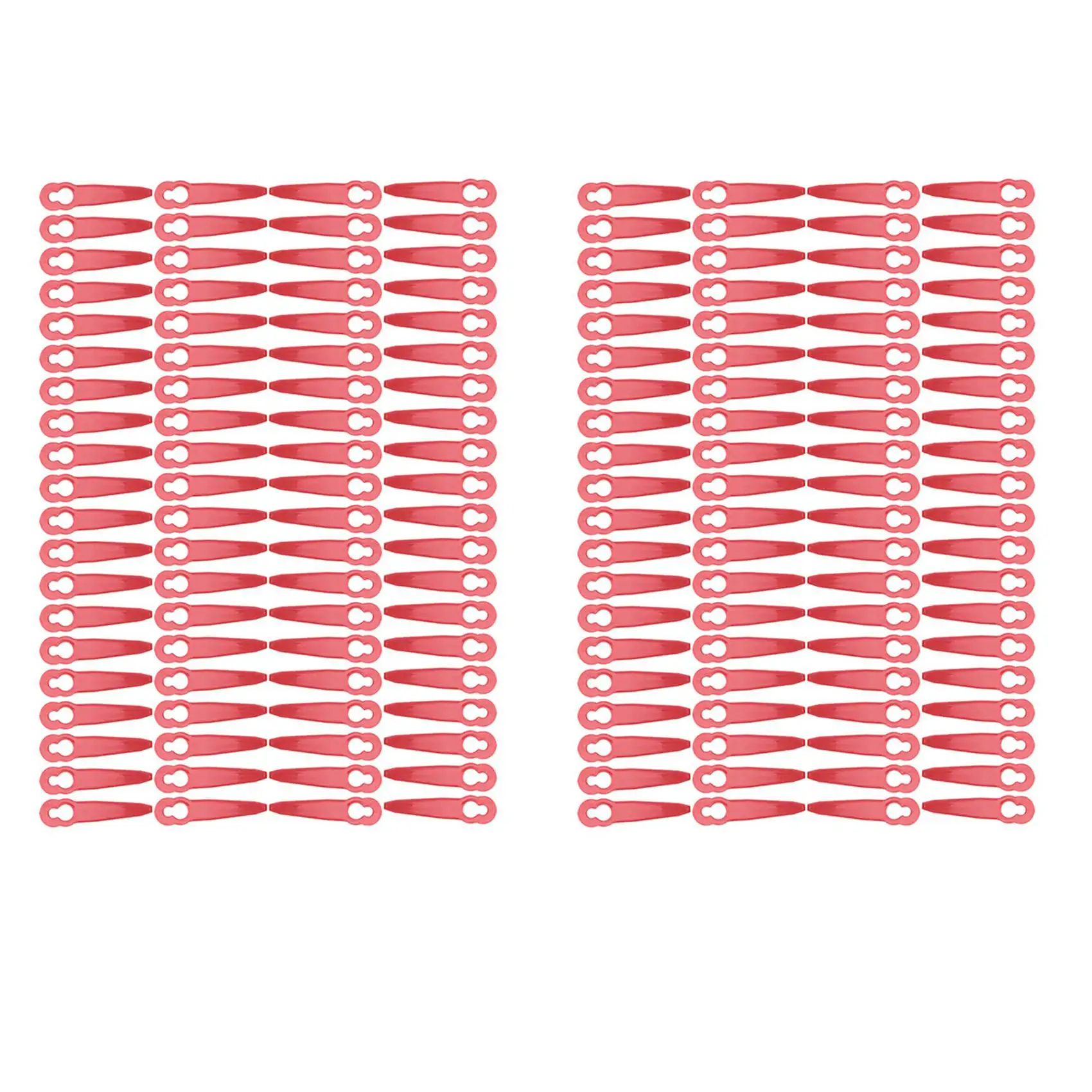 SOFT-200Pcs Replacement Plastic Blades Accessories For Polycut 2-2 FSA 45 Lawnmower Trimmer Grass Cutter