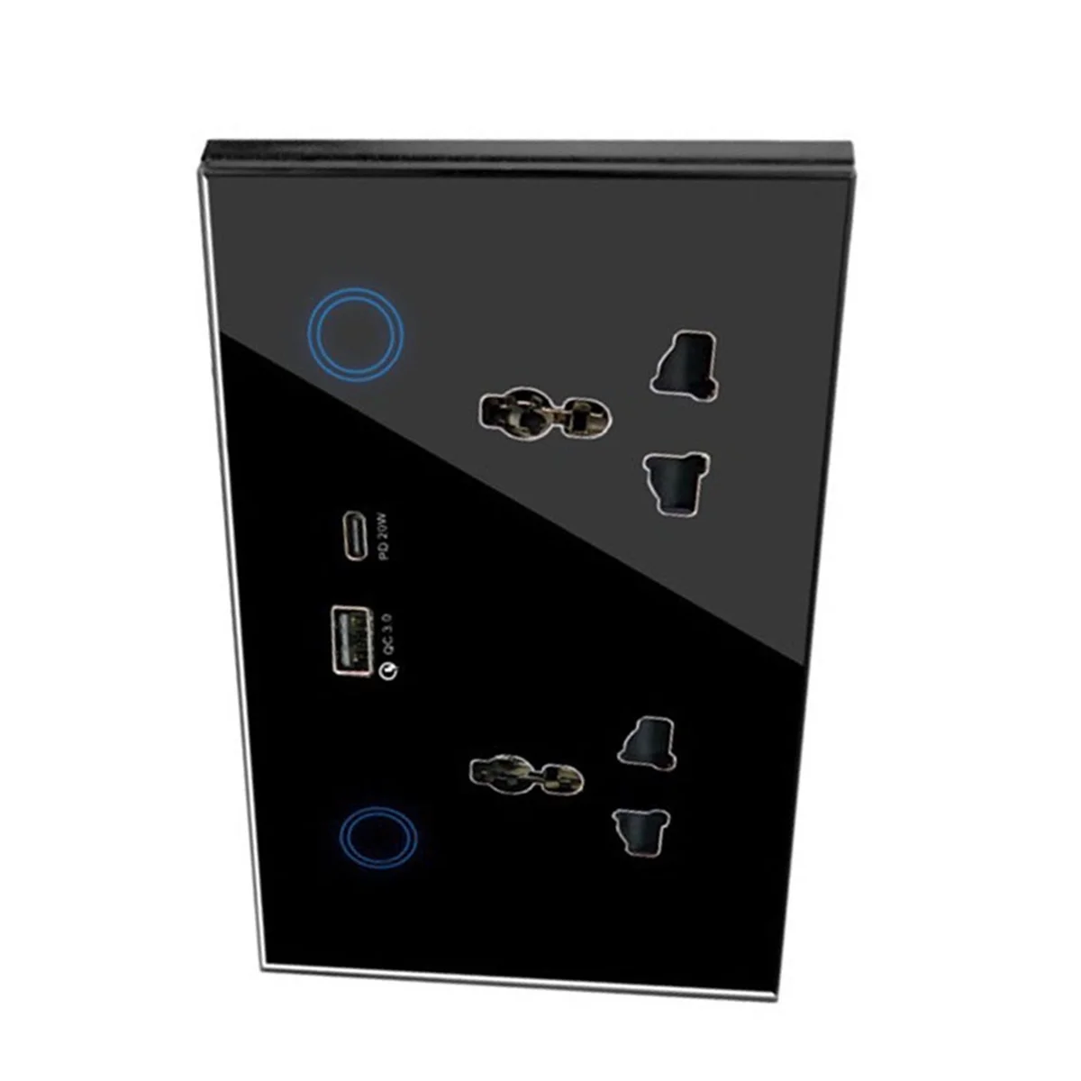 

SSR Tuya WIFI Smart Wall Socket with USB Type-C UK Smart Plug Smart Life with Timing Smart Home Work with APP Plug A