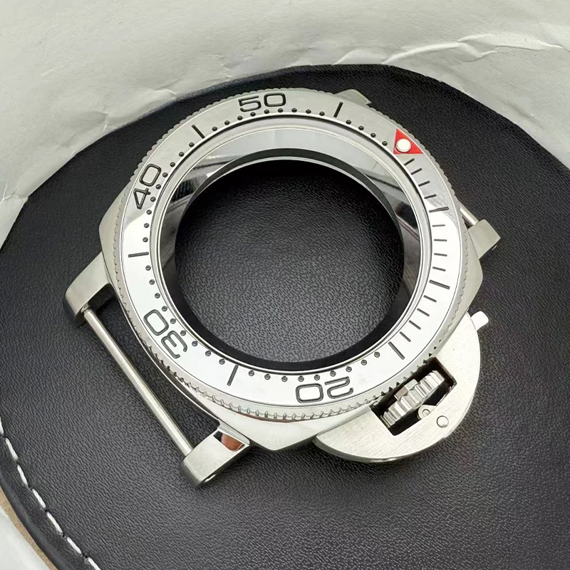 42mm PNH Watch Cases Transparent Bottom Cover Fit for NH35 NH36 4R35 7S Movement With 39mm*32mm Bezel Men's Watch Caserefitting