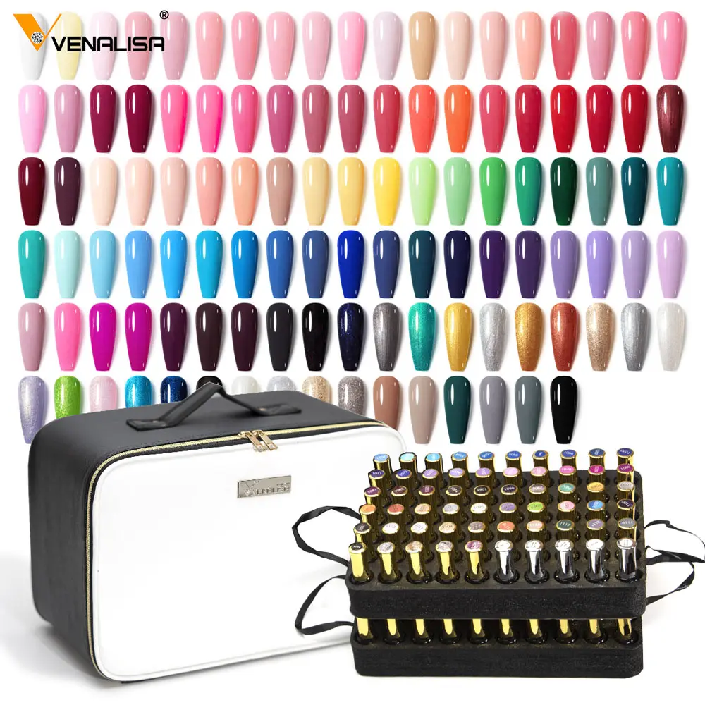 120 stücke/Kit Ven alisa VIP Nagellack # Weihnachts gel 12ml Lack Gel politur glänzend wunderschöne Farbe Nagel Gel Emaille Set – Detail 9
