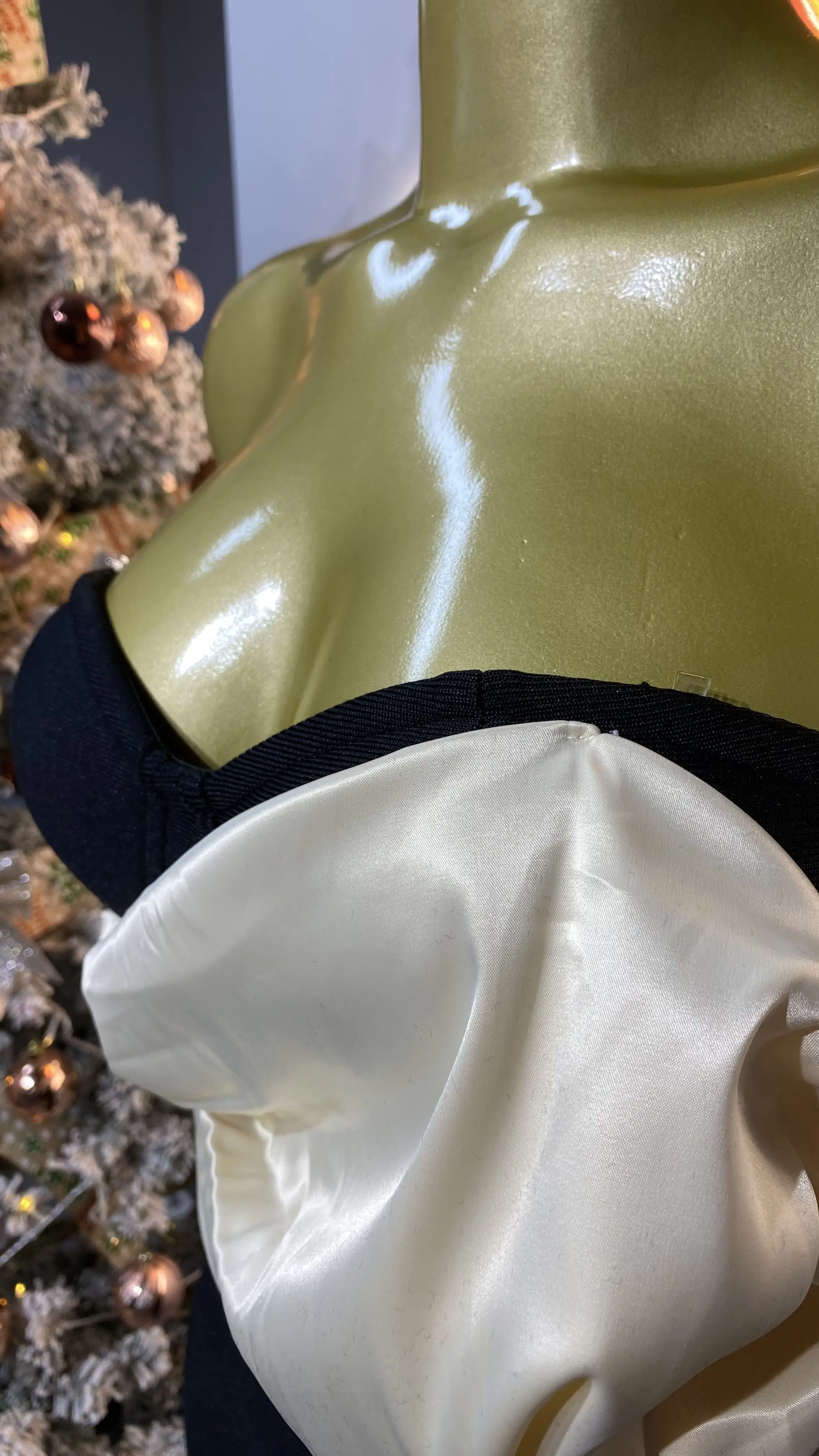 فستان مثير بدون ظهر بكتف واحد وأكمام قصيرة مع خصر مناسب وأشرطة على الورك - GZXX386 #6