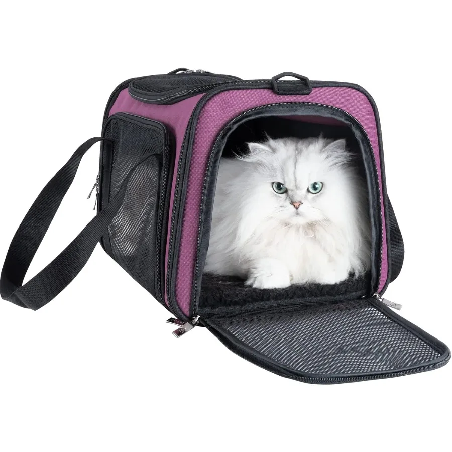 

Easy Load Pet Carrier for Medium Cats and Small Dogs