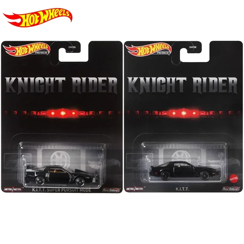 Original Hot Wheels Premium Car Retro Entertainment KITT Super Pursuit Mode Toy for Boy 1/64 Diecast Vehicle Model Birthday Gift