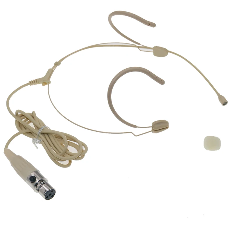 

Skin Color DL8 Strong Double Ear Hanging Headset Microphone For Shure UR1 BLX SVX ULX SLX UR4D UR4 U1 XLR 4Pin Wirelss BodyPack