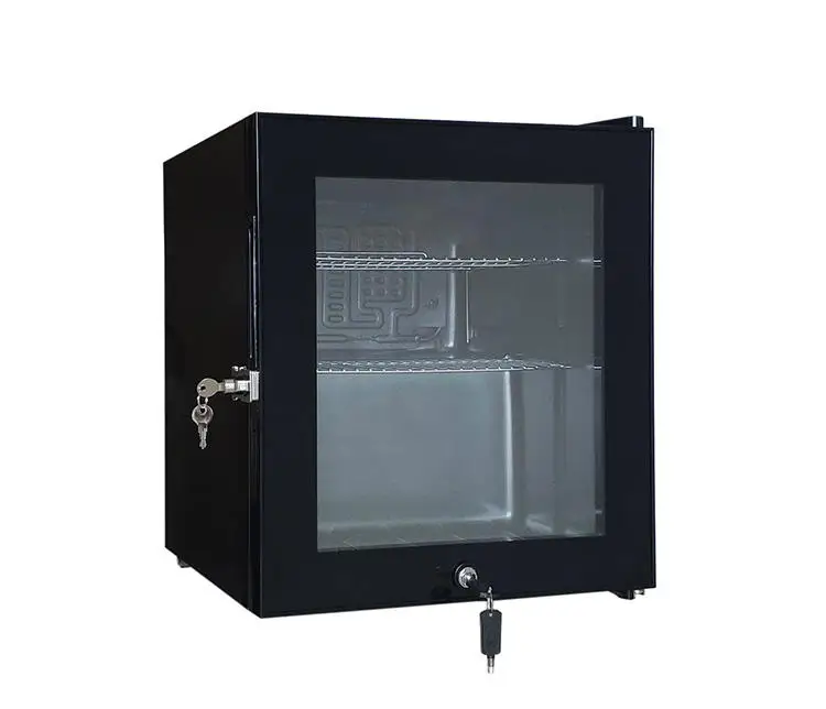 Refrigerador Electrodomésticos Congelador de tamaño pequeño / Frigorífico móvil para el hogar / Mini refrigerador de bar con puerta de vidrio