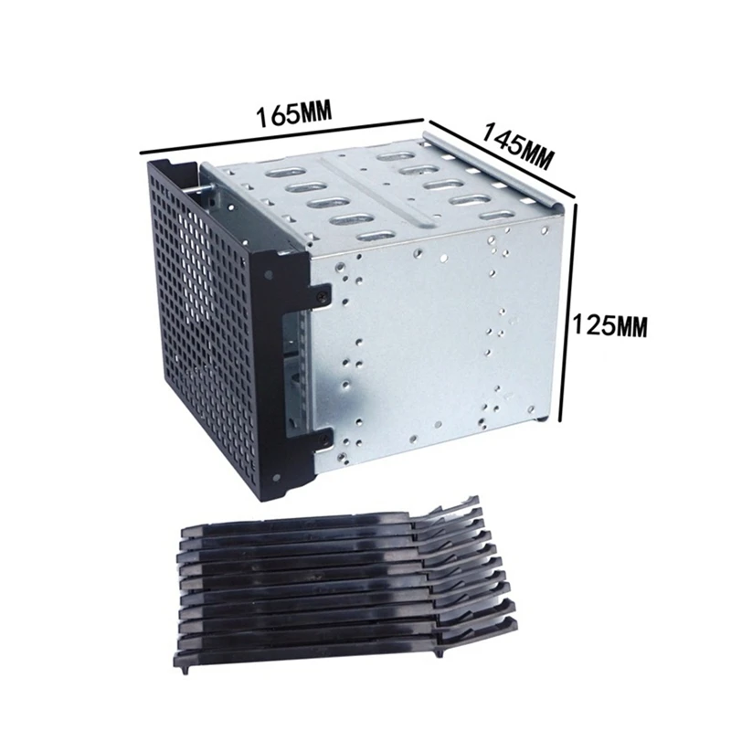 Da 5.25 pollici a 5x3.5 pollici SATA HDD Cage Rack Hard Disk Enclosure Hard Drive disco vassoio Caddy Adapter