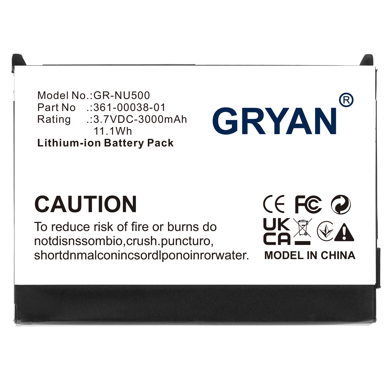 GRYAN GPS, Navigator 3000mAh /11.1Wh Battery For Garmin 010-11143-00 361-00038-01 Nuvi 500 Aera 510 Zumo 220 550 600 650 660