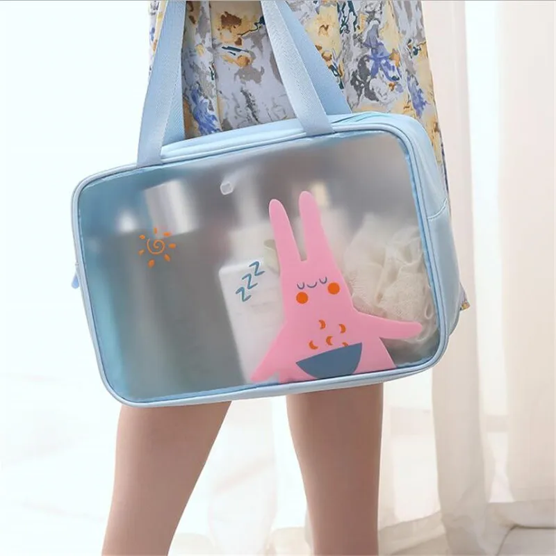 Women Transparent Waterproof PVC Cosmetic Bag Portable Necessary Cosmetic Bag Organizer Fashion Small Large Toiletry Bags