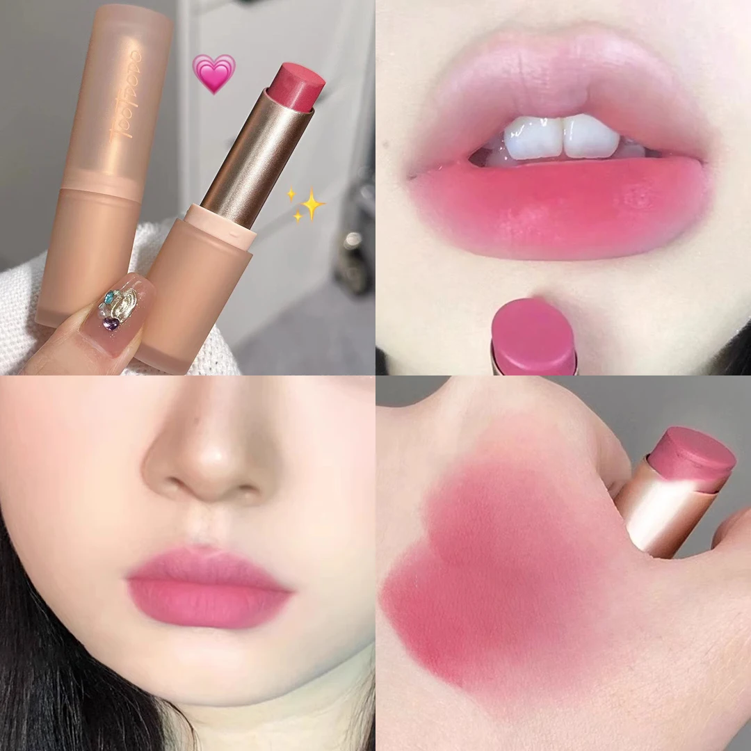 6 Colors Waterproof Velvet Matte Nude Red Lipstick Lip Makeup Long Lasting Non-stick Cup Sexy Nude Brown Pink Lipstick Cosmetics