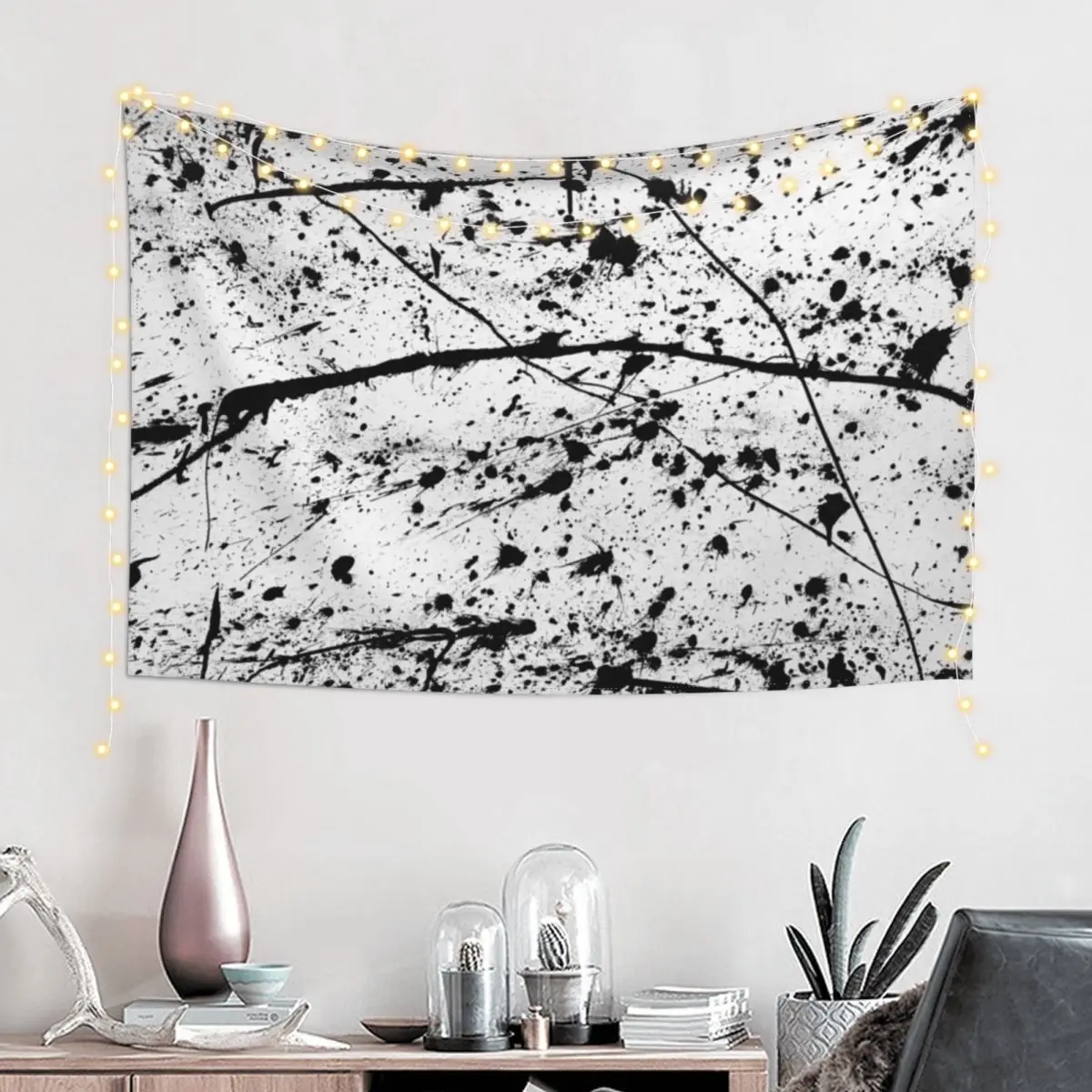 Messy Paint Splatter Tapestry For Bedroom Room Decorations Aesthetics Cute Room Things Tapestry