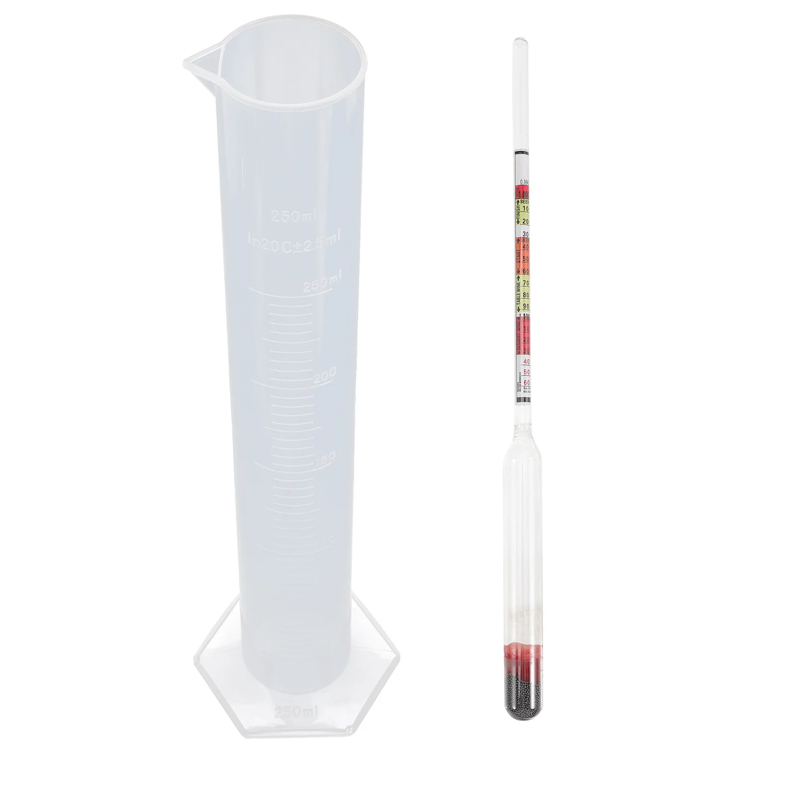 

1Set Hydrometer Kit Multi-Functional Triple Scale Tester for Wine Beer Whiskey Kombucha Brewing Tools with Test Jar and Storage