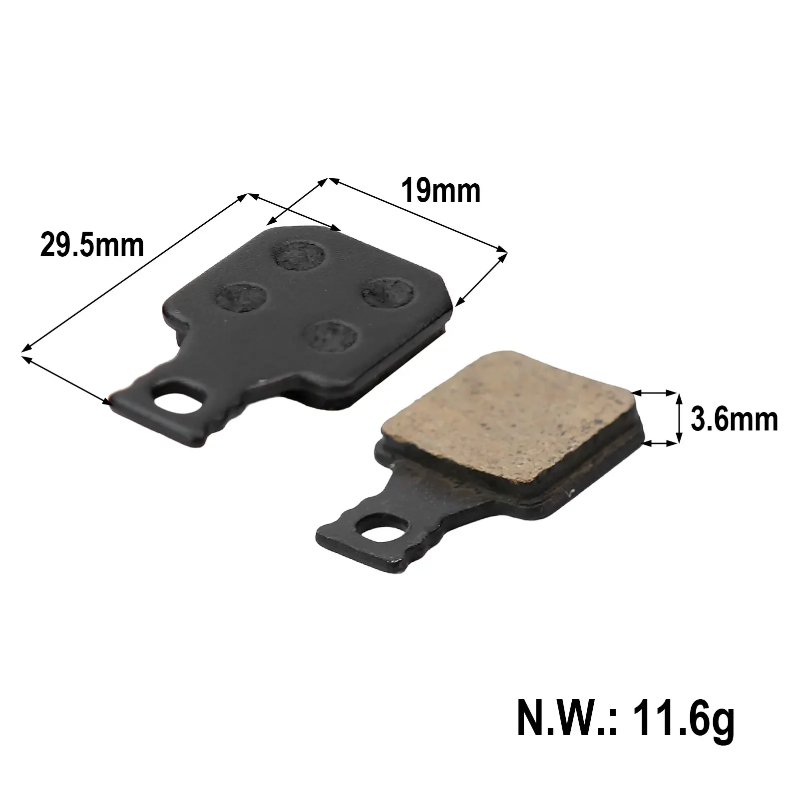 Bicycle Disc Brake Pad Bike Brake Pads Black Bike Brake Pads Resin Semi-Metal Cycling For M5 MT7 SH901 For Magura