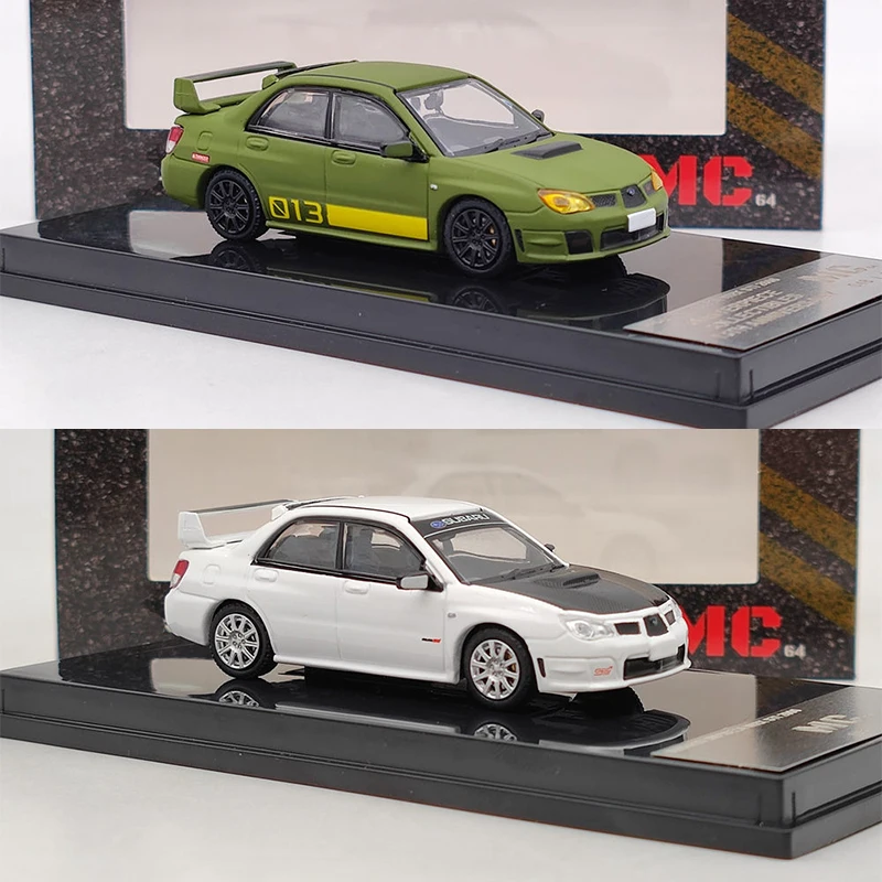 

Масштаб 1:64 Impreza 2006 WRX STI, имитация сплава, модель автомобиля, статический дисплей, Коллекционная игрушка, подарок, сувенирное украшение