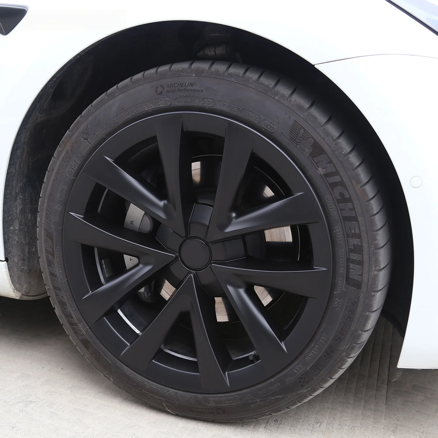 4PCS 18Inch Wheel Caps Automobile Hub Cap Performance Replacement Wheel Hubcap Full Rim Cover For Tesla Model 3 2016-2022