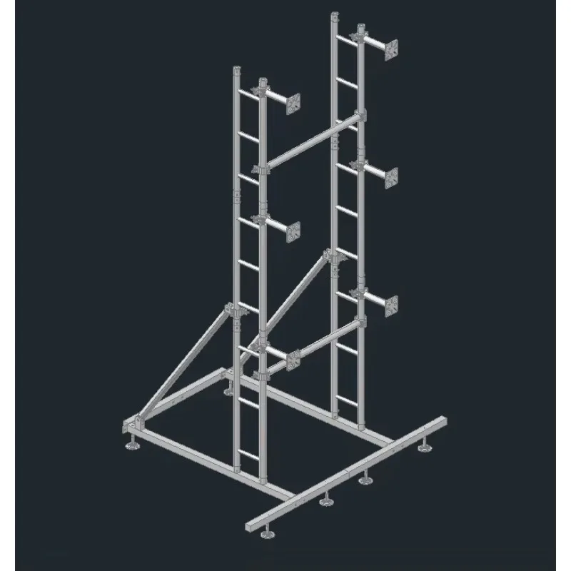 Silver LED Display Screen Stand Truss Bracket Aluminum Alloy Single Row