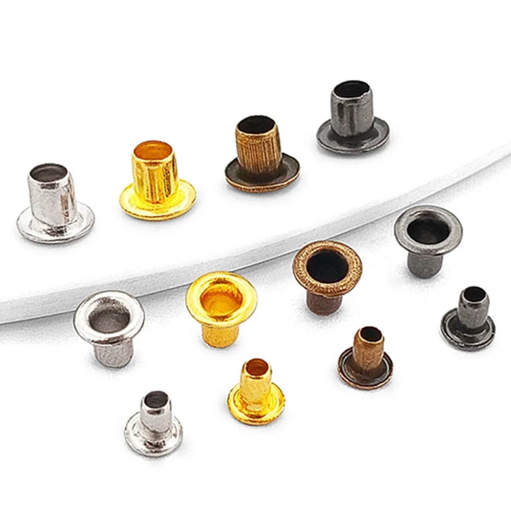 

100 шт. латунных заглушек с отверстиями 1,5/2/2,5 мм, золотистого и серебристого цвета, для жемчужных ожерелий, сумок, аксессуаров для изготовления ювелирных изделий