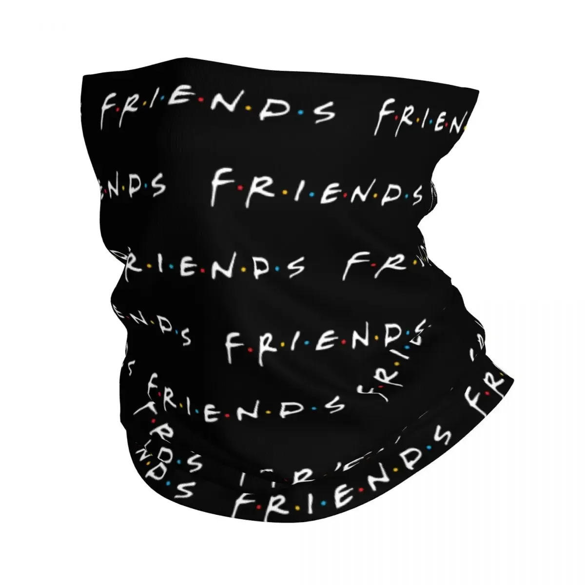 New Friends 90S Famous Tv Show Bandana Neck Gaiter for Ski Running Men Women Wrap Scarf Letter Print Headband Warmer